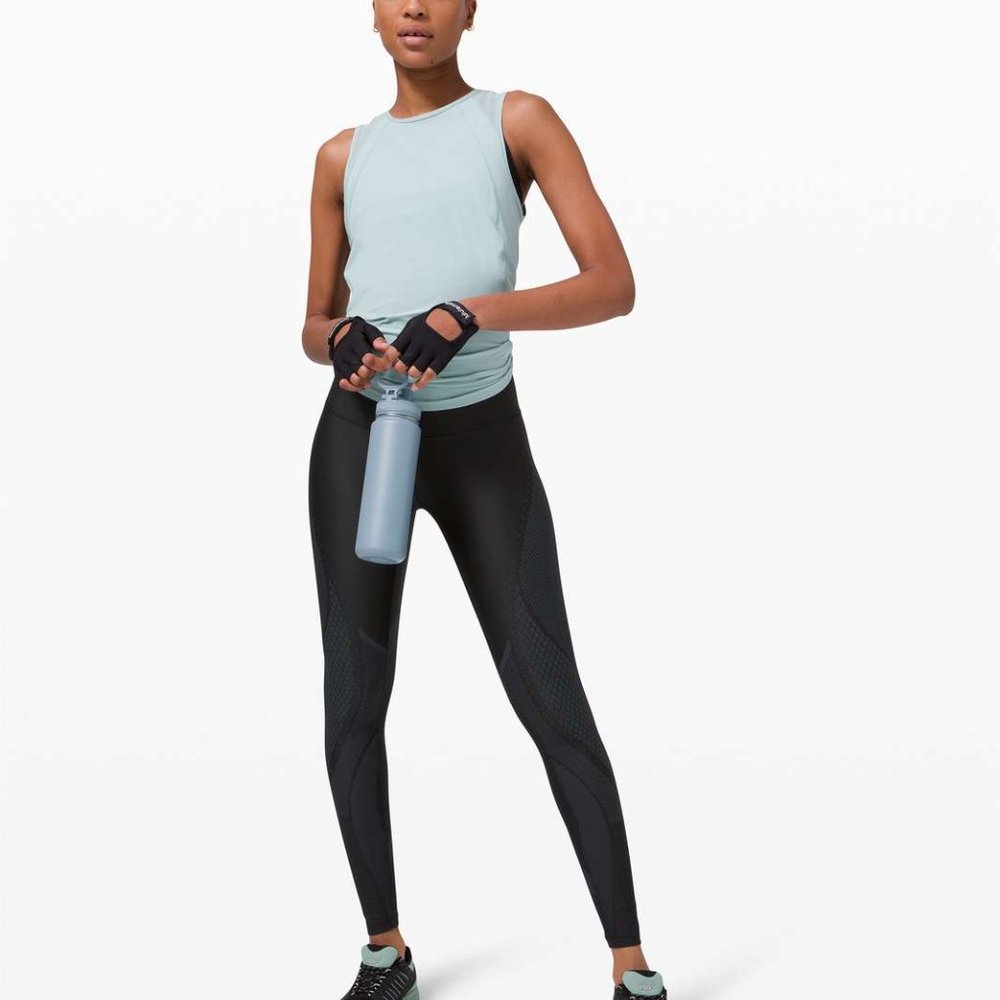 Lululemon Mapped Out HR Tight 28" Black/Iron Blue